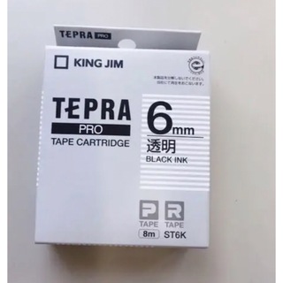 キングジム - 透明6mm・テプラテープ