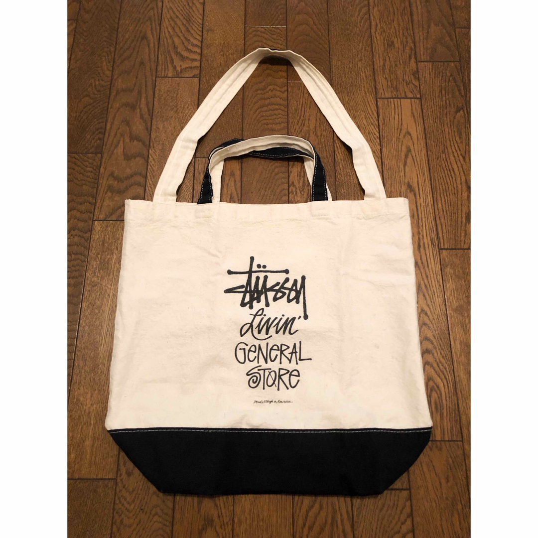 STUSSY Livin' General Store ネイビー2WAYバッグ