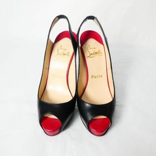 Christian Louboutin - 良品 クリスチャンルブタン レザー オープン