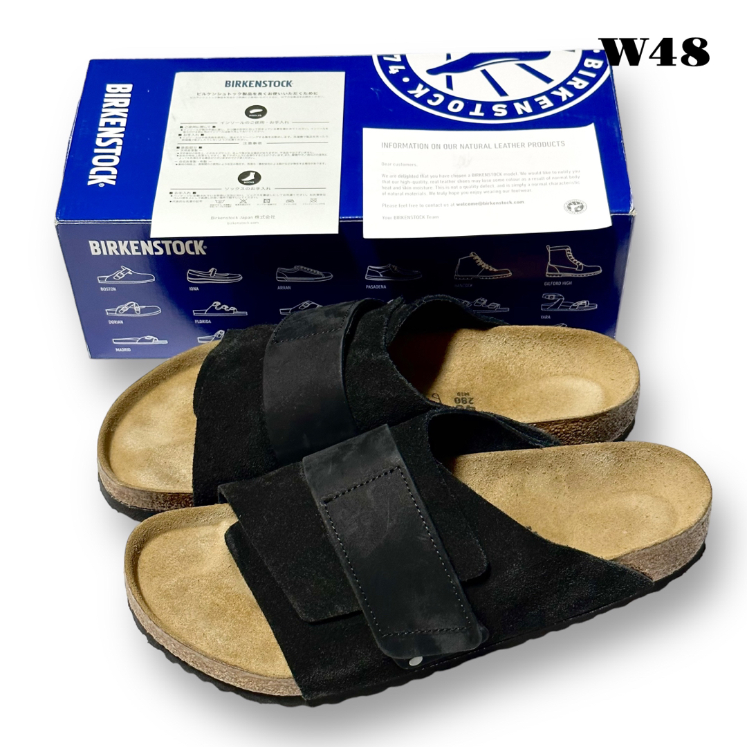 希少品! BIRKENSTOCK KYOTO 黒 スエード 43 28.0cm-eastgate.mk