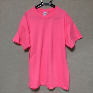 ギルタン(GILDAN)の新品 GILDAN ギルダン 半袖Tシャツ セーフティピンク L(Tシャツ/カットソー(半袖/袖なし))