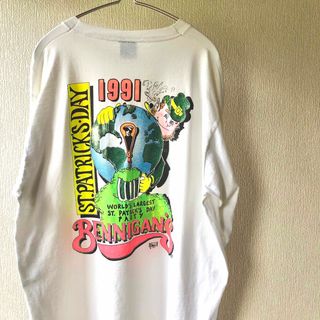 90's USA製　プリントロンT SCREEN STARS(Tシャツ/カットソー(半袖/袖なし))