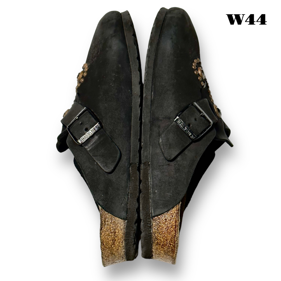 希少品! BIRKENSTOCK ボストン サンダル 黒 革 41 26.5cm - サンダル