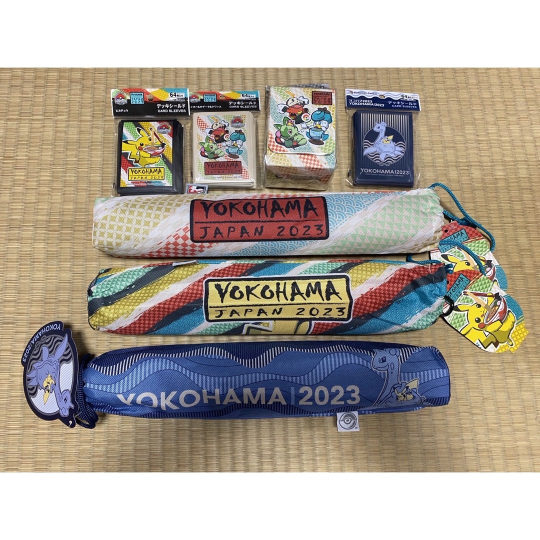 ポケカWCS2023ヨコハマ 限定ラバープレイマット・スリーブ