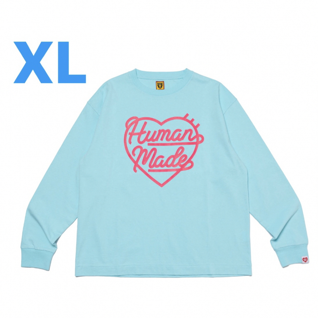 HEART L/S T-SHIRT BLUE XL