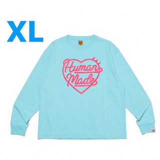 ヒューマンメイド(HUMAN MADE)のHEART L/S T-SHIRT BLUE XL(Tシャツ/カットソー(七分/長袖))