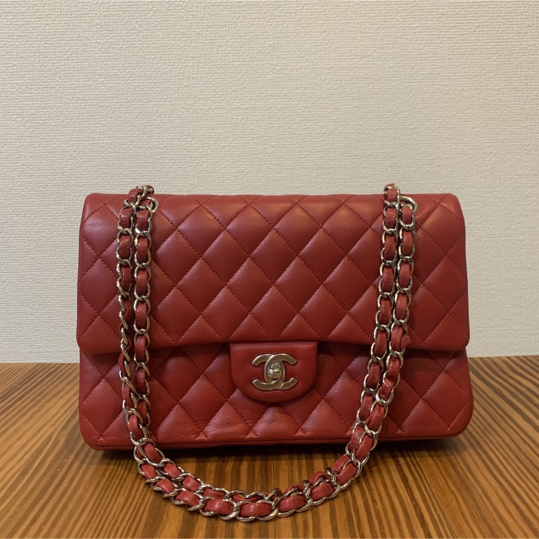 シャネル CHANEL マトラッセ25 ラムスキン ショルダーバッグ