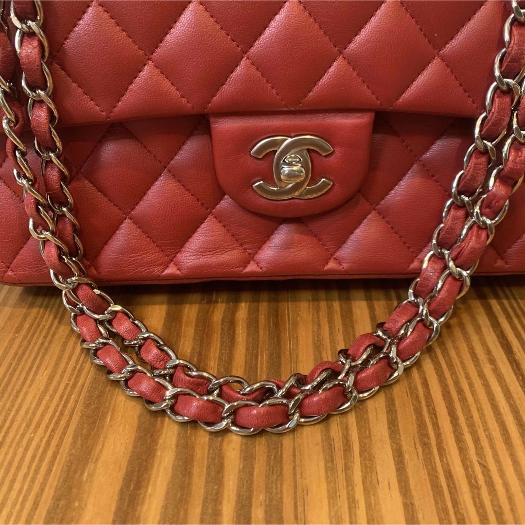 シャネル CHANEL マトラッセ25 ラムスキン ショルダーバッグ