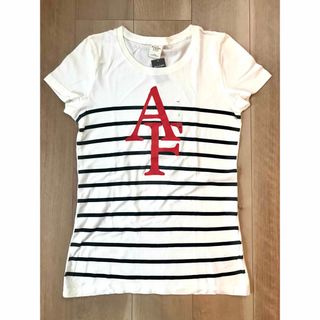 アバクロンビーアンドフィッチ(Abercrombie&Fitch)のAbercrombie & Fitch アバクロ　ロゴボーダーTシャツ(Tシャツ(半袖/袖なし))