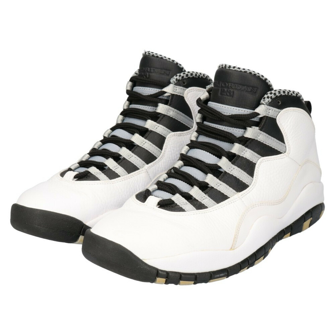 NIKE ナイキ AIR JORDAN10 RETRO エアジョーダン10 レトロ ハイカットスニーカー ホワイト 310805‐100 US9.5