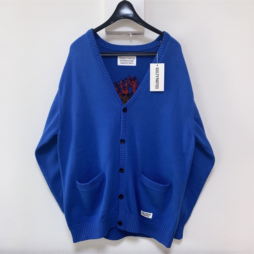 WACKO MARIA(ワコマリア)のM【WACKOMARIA】INTARSIA CARDIGAN／新品タグ付／送料込 メンズのトップス(カーディガン)の商品写真