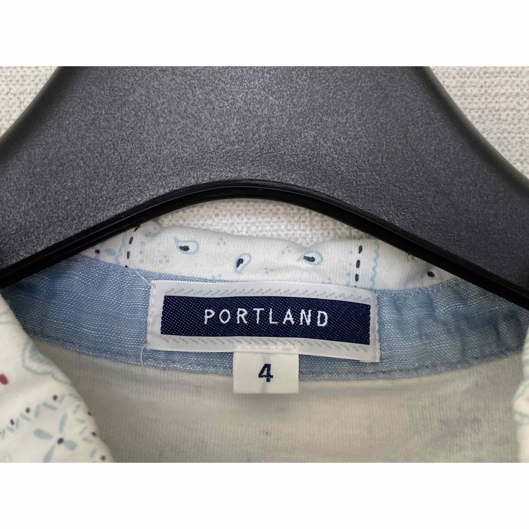 PORTLAND ポロシャツ ペイズリー柄 レディースのトップス(ポロシャツ)の商品写真