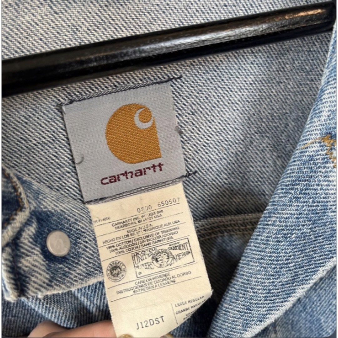 carhartt(カーハート)のkr カーハート Carhartt デニムジャケット Gジャン アウター メンズのジャケット/アウター(Gジャン/デニムジャケット)の商品写真