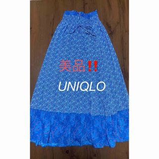 ユニクロ(UNIQLO)のUNIQLO  レディース　ロングアジアンスカート　M(ロングスカート)