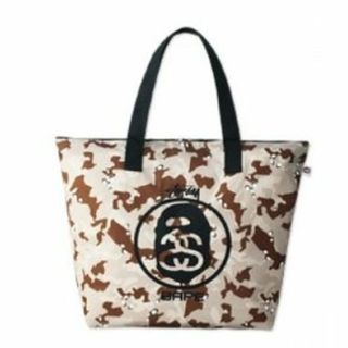 アベイシングエイプ(A BATHING APE)のA BATHING APE＆STUSSYトートバッグ(トートバッグ)