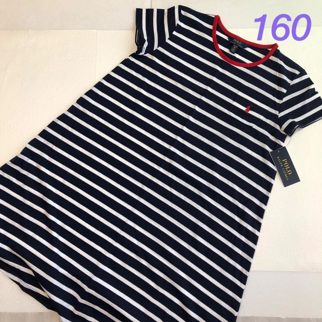 POLO RALPH LAUREN(ポロラルフローレン)の1点のみ◇ラルフローレン コットンTシャツドレス XL/160 キッズ/ベビー/マタニティのキッズ服女の子用(90cm~)(ワンピース)の商品写真