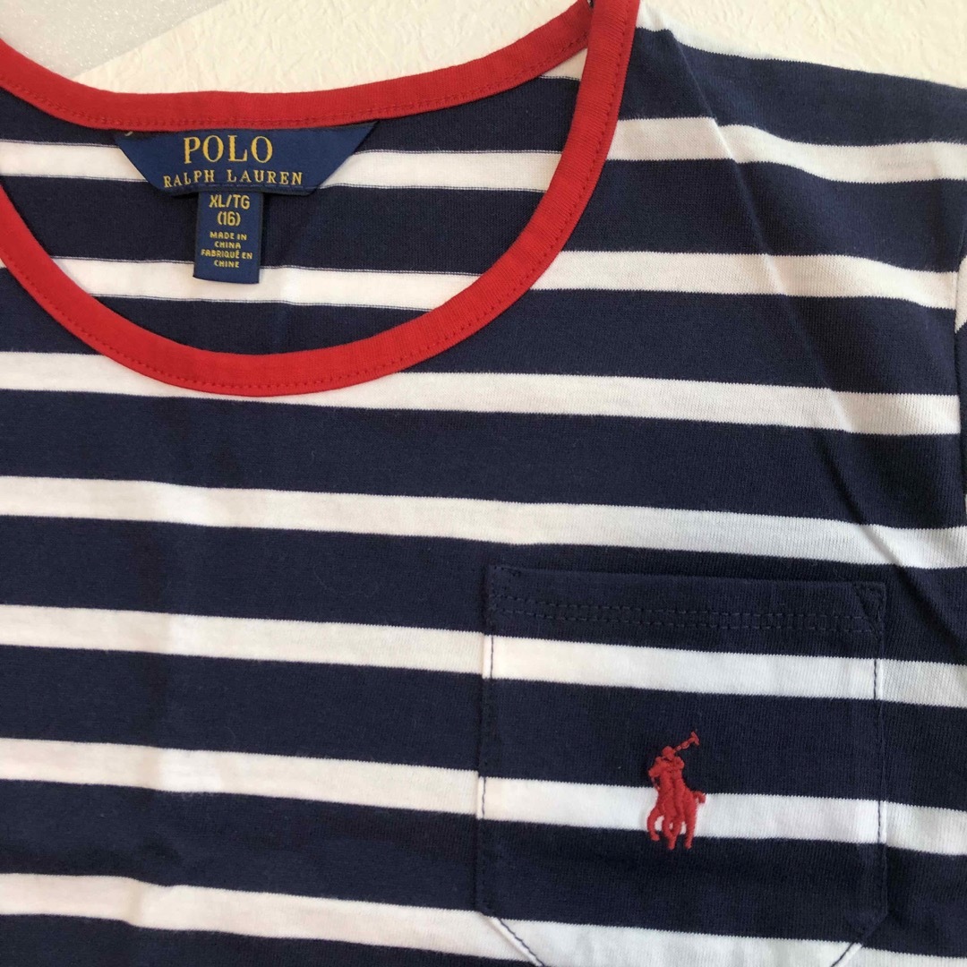 POLO RALPH LAUREN(ポロラルフローレン)の1点のみ◇ラルフローレン コットンTシャツドレス XL/160 キッズ/ベビー/マタニティのキッズ服女の子用(90cm~)(ワンピース)の商品写真