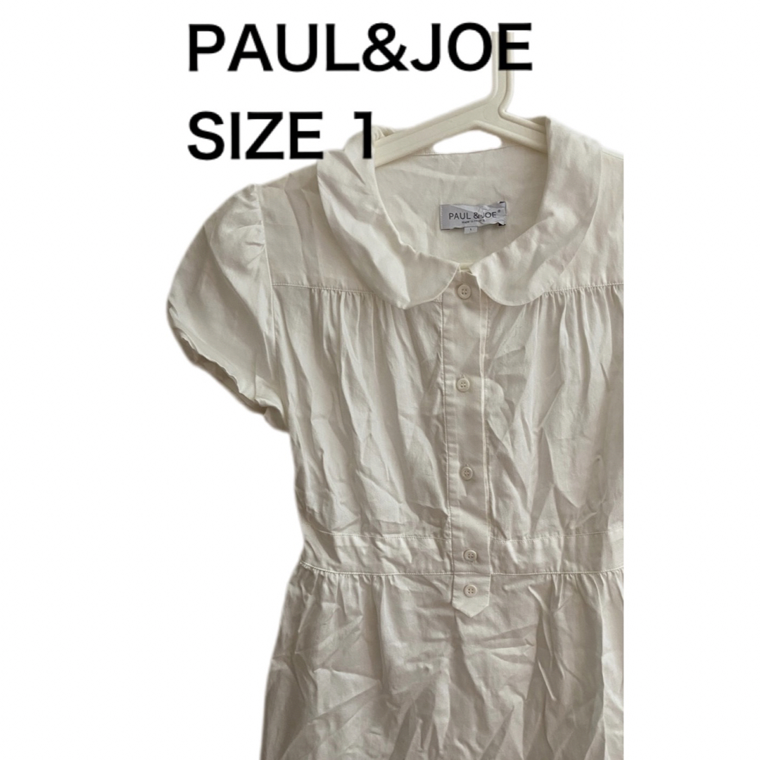 PAUL & JOE(ポールアンドジョー)のPAUL&JOE ポール&ジョー 半袖シャツ ブラウス コットン サイズ1 レディースのトップス(シャツ/ブラウス(半袖/袖なし))の商品写真