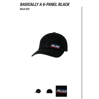 パレス(PALACE)のpalace BASICALLY A 6-PANEL BLACK(キャップ)