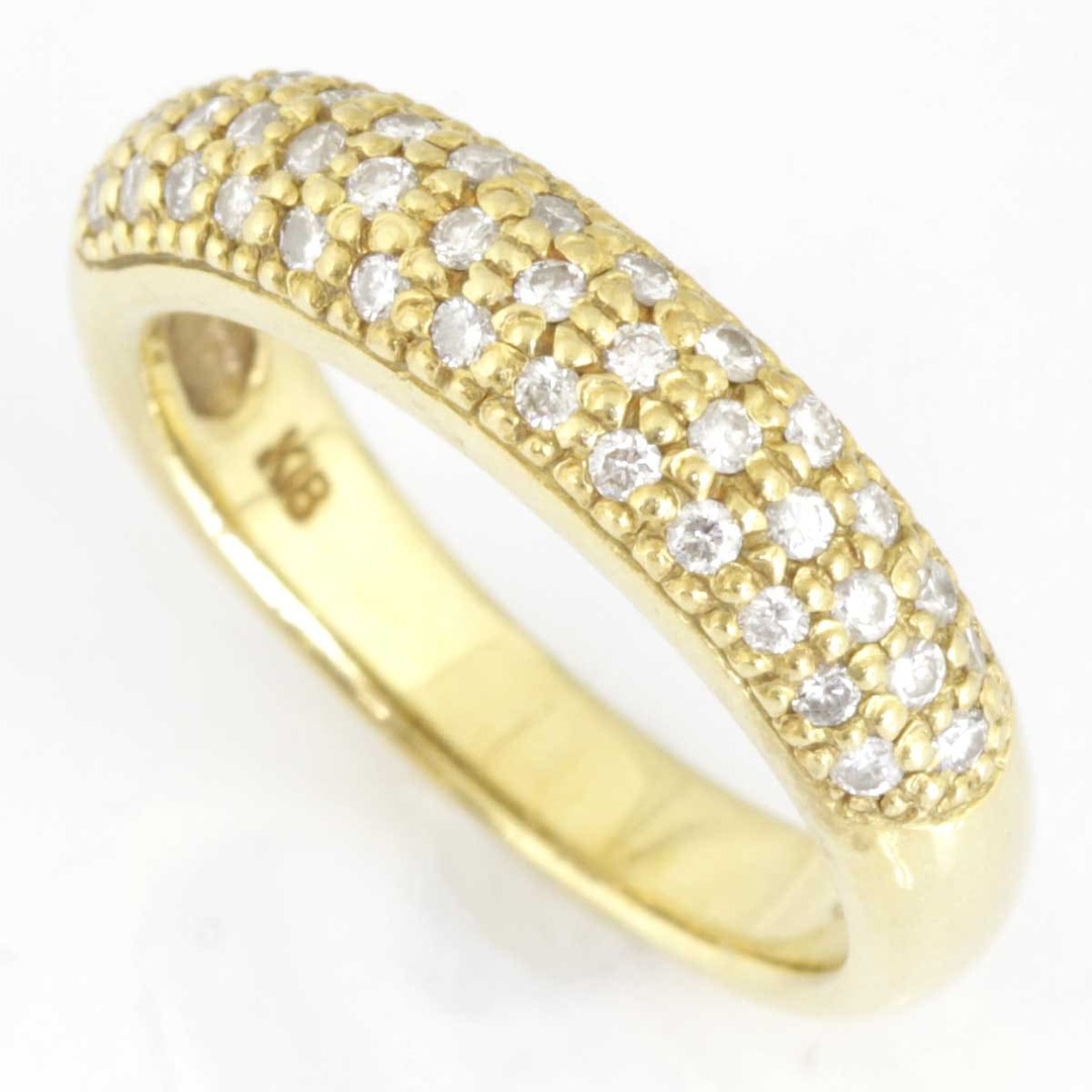 美品『USED』 K18 デザインリング リング・指輪 ダイヤモンド 0.4ct