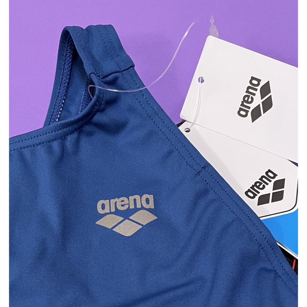 arena(アリーナ)の新品タグ付　arena アリーナ　競泳水着　スクール水着　青　ブルー　M レディースの水着/浴衣(水着)の商品写真