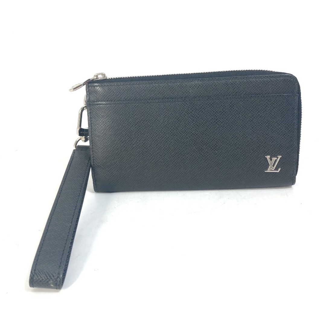 ルイヴィトン LOUIS VUITTON ジッピー ドラゴンヌ M69409 タイガ ストラップ付 長財布 タイガレザー アルドワーズ ブラック