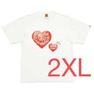 ヒューマンメイド(HUMAN MADE)の【新品未使用】2XLヒューマンメード ハートTシャツ(Tシャツ(半袖/袖なし))