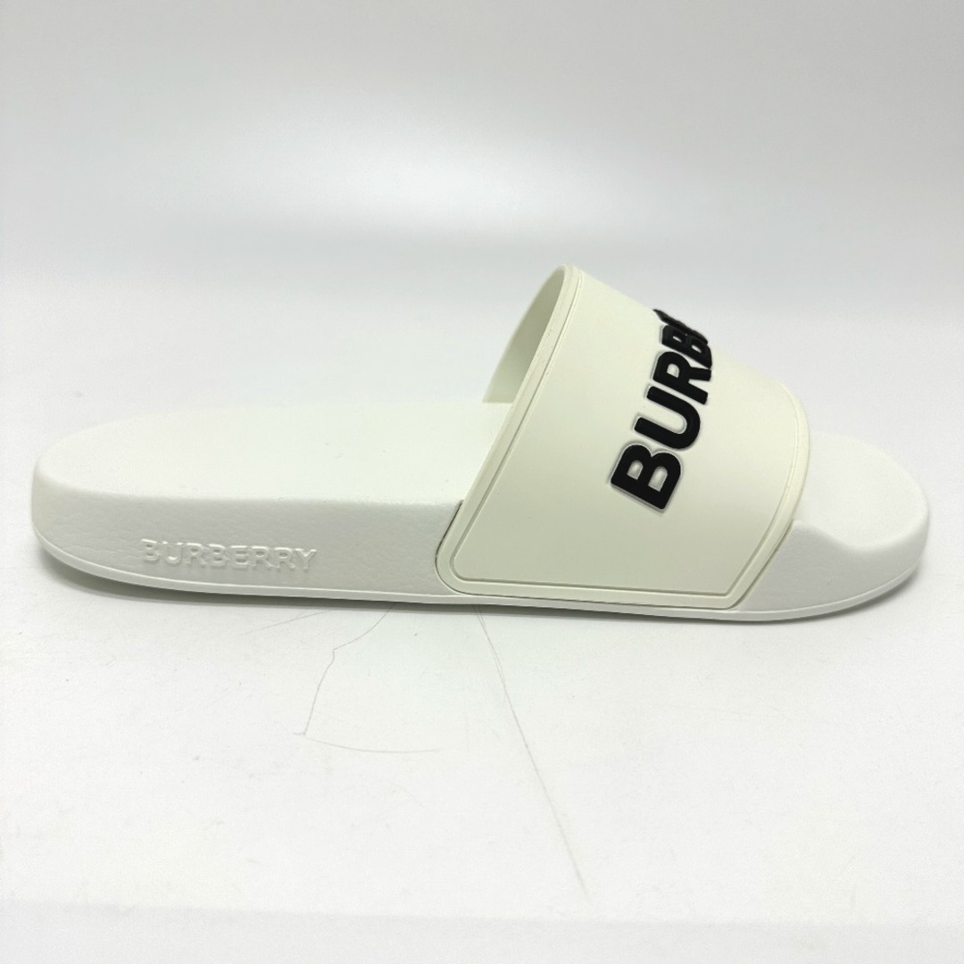 BURBERRY(バーバリー)のバーバリー BURBERRY ロゴ KINGDOM バイカラー ビーチサンダル 靴 シャワーサンダル プールサンダル サンダル ラバー ホワイト 未使用 レディースの靴/シューズ(サンダル)の商品写真