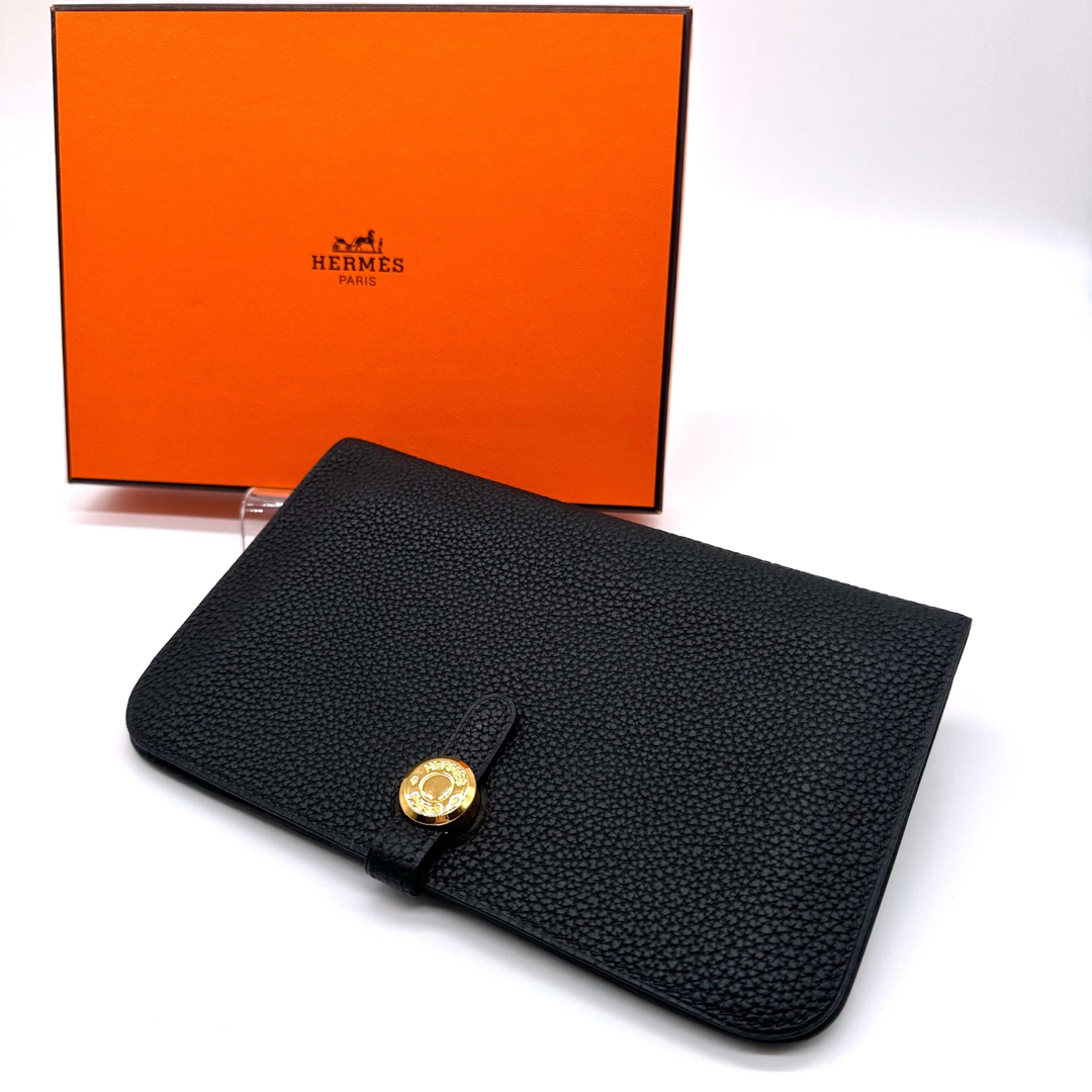 【美品】HERMES エルメス ドゴンGM ゴールド金具 長財布