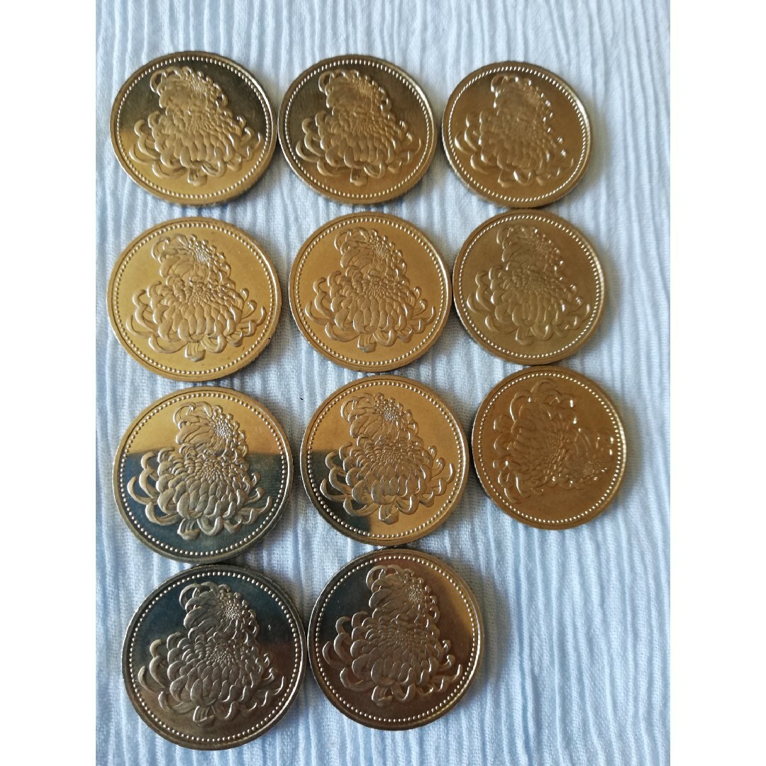 【美品】天皇陛下御在位20年記念　500円硬貨11枚