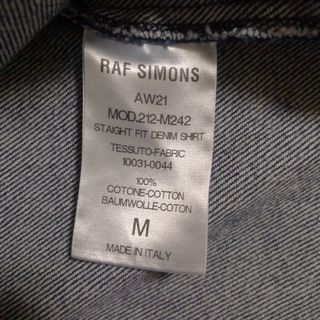 RAF SIMONS - RAF SIMONS ラフシモンズ デニムシャツ 2021-2022AW Mの ...