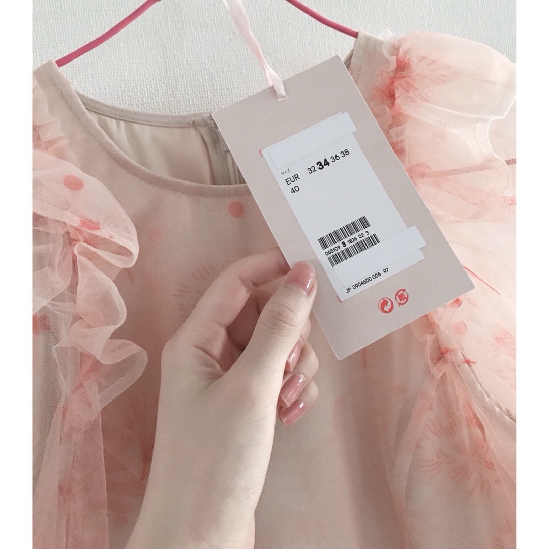 シモーネロシャ H&M パフスリーブ チュールドレス Simone Rocha