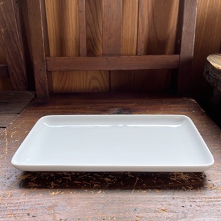 ムジルシリョウヒン(MUJI (無印良品))の長方形平皿　無印良品　白い器／使用品(食器)