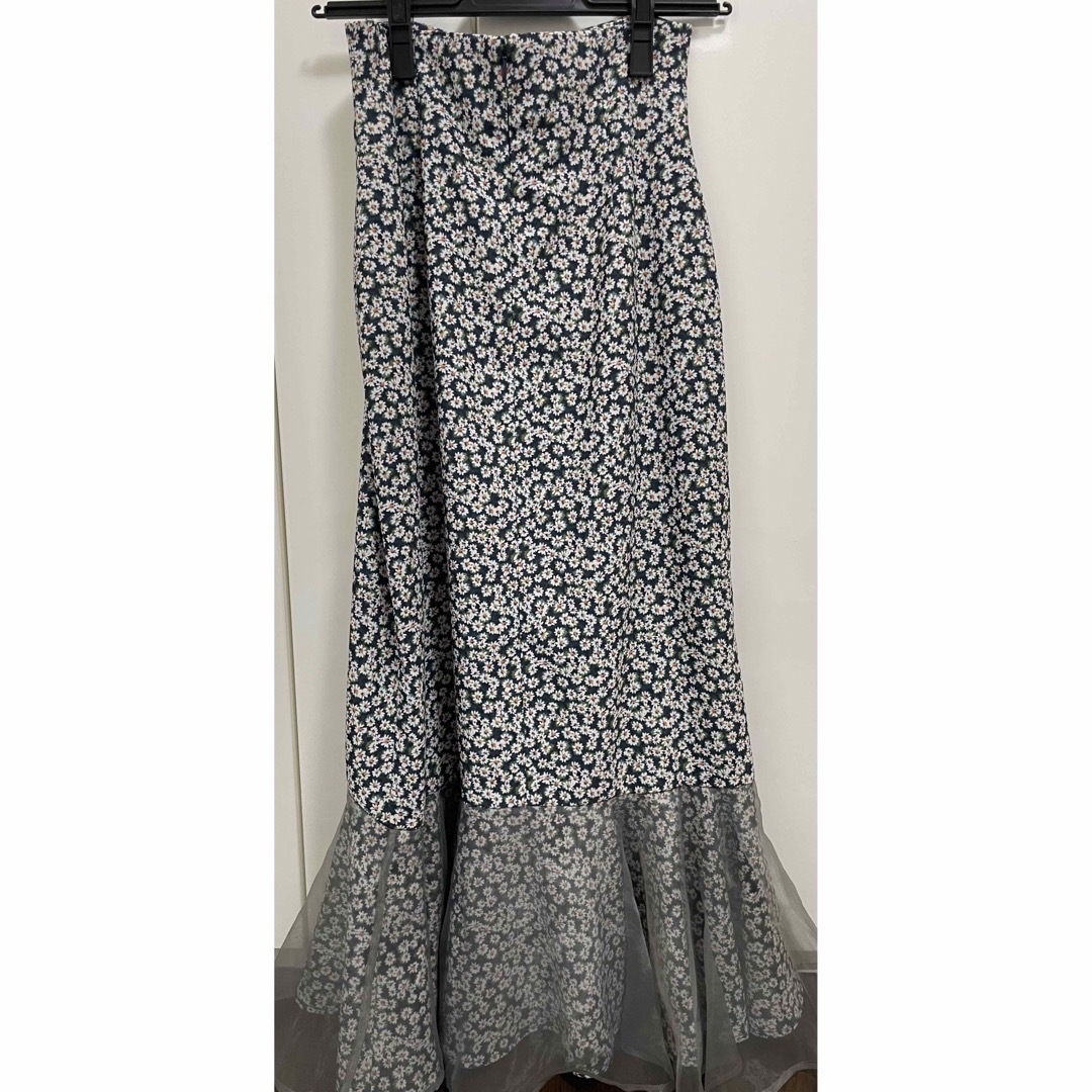 eimy istoire(エイミーイストワール)の美品 eimy Daisy Flowerシアーレイヤードマーメイドスカート レディースのスカート(ロングスカート)の商品写真