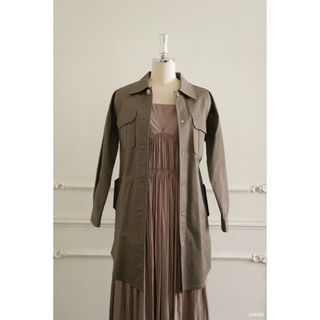 ハーリップトゥ(Her lip to)のHerlipto Belted Cotton-Twill Long Jacket(トレンチコート)