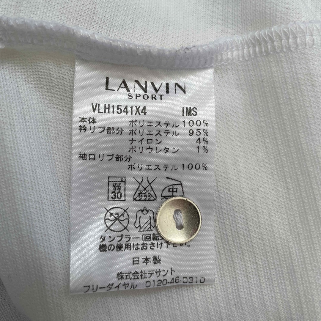 LANVIN(ランバン)の【美品】大きいサイズ　LANVIN SPORT レディース　ポロシャツ スポーツ/アウトドアのゴルフ(ウエア)の商品写真