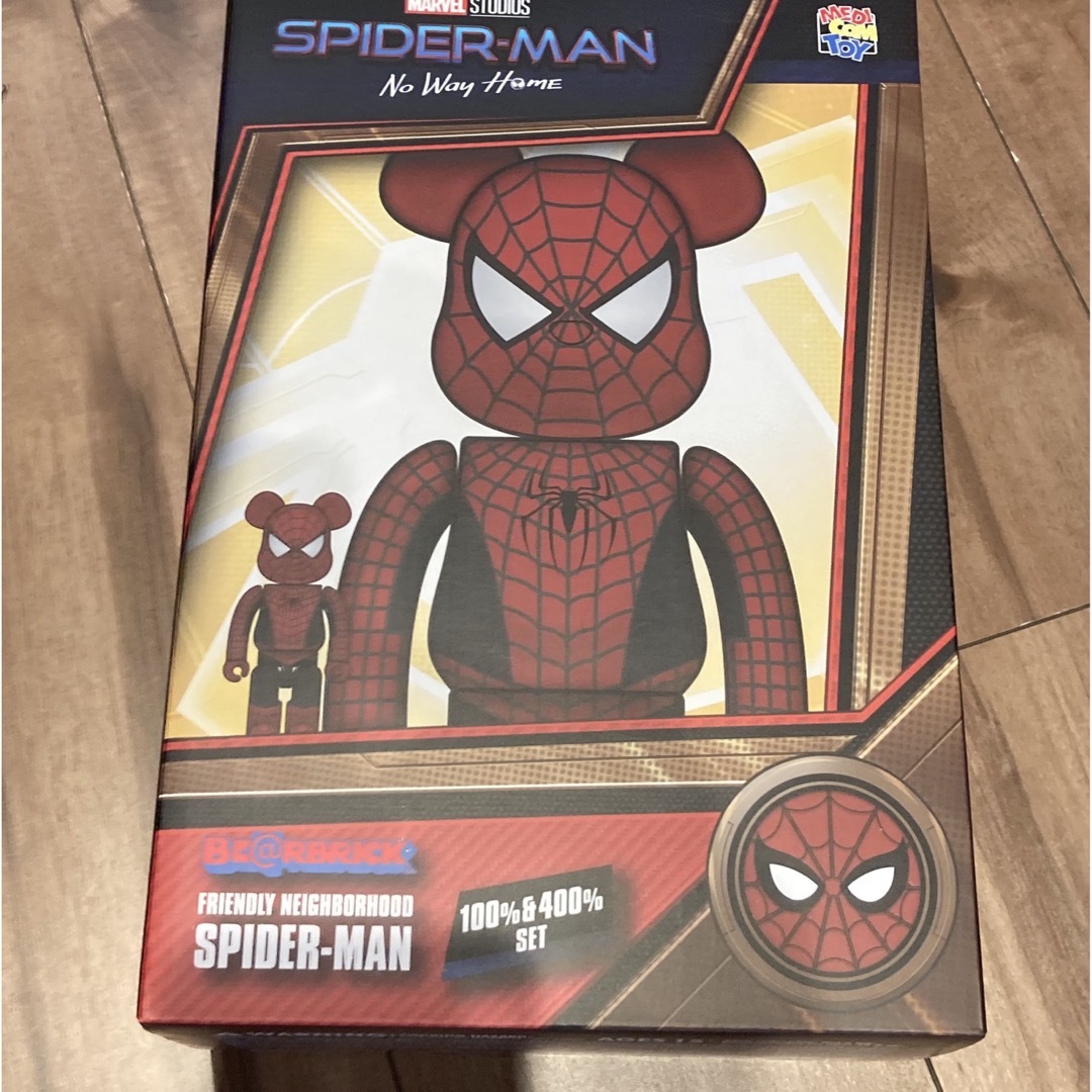 BE@RBRICK FRIENDLY SPIDER-MAN 100％ 400％