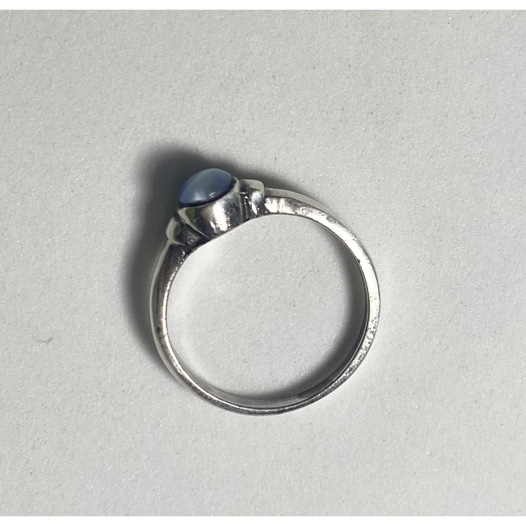 SILVERキャッツアイ　シルバー925リング ギフト銀指輪　シンプル　イゲC三 メンズのアクセサリー(リング(指輪))の商品写真