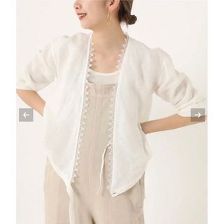 プラージュ(Plage)のplage Linen カシュクール lace ブラウス(シャツ/ブラウス(長袖/七分))