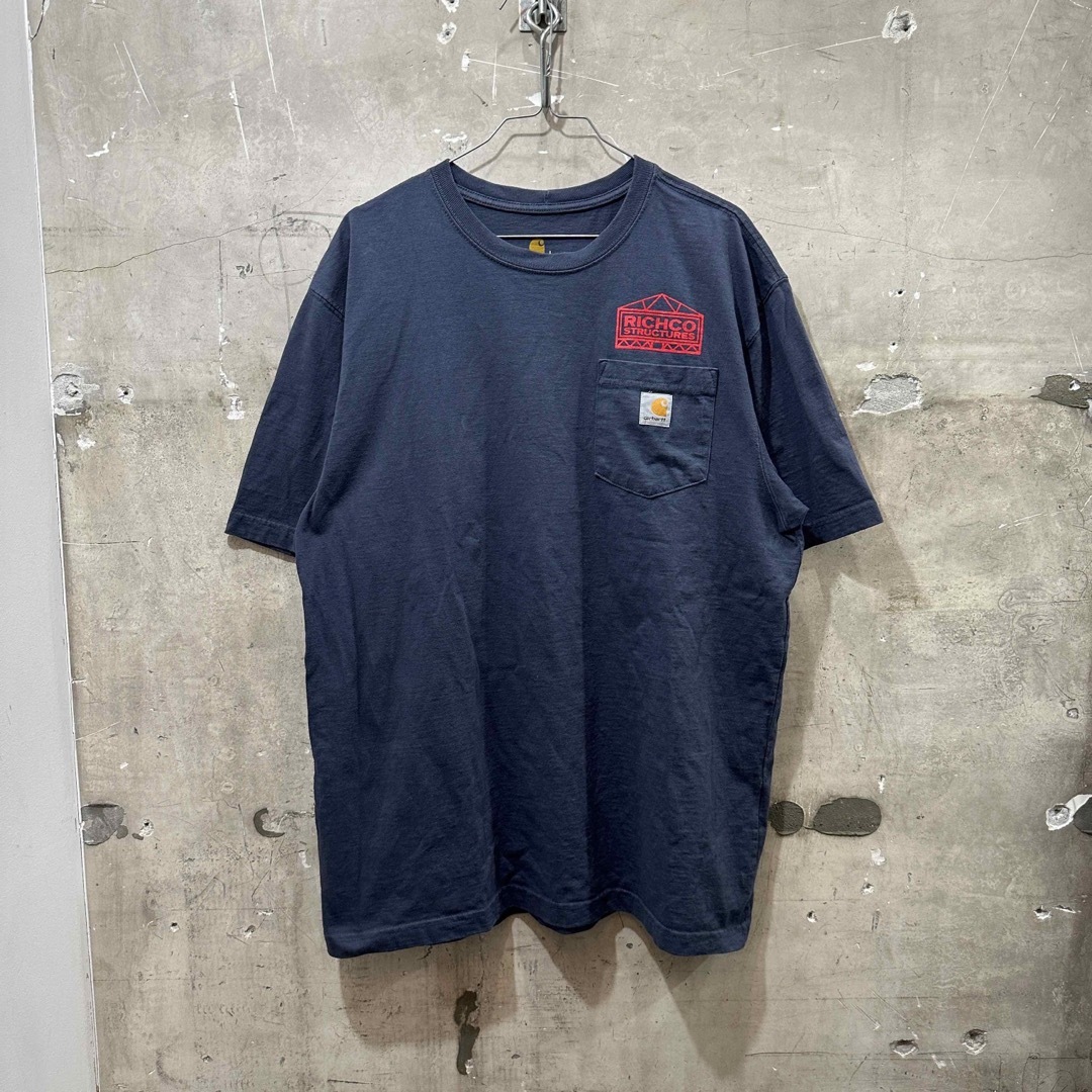 carhartt(カーハート)のUSA古着企業物RICHCO STRUCTURES カーハートポケットTシャツ メンズのトップス(Tシャツ/カットソー(半袖/袖なし))の商品写真