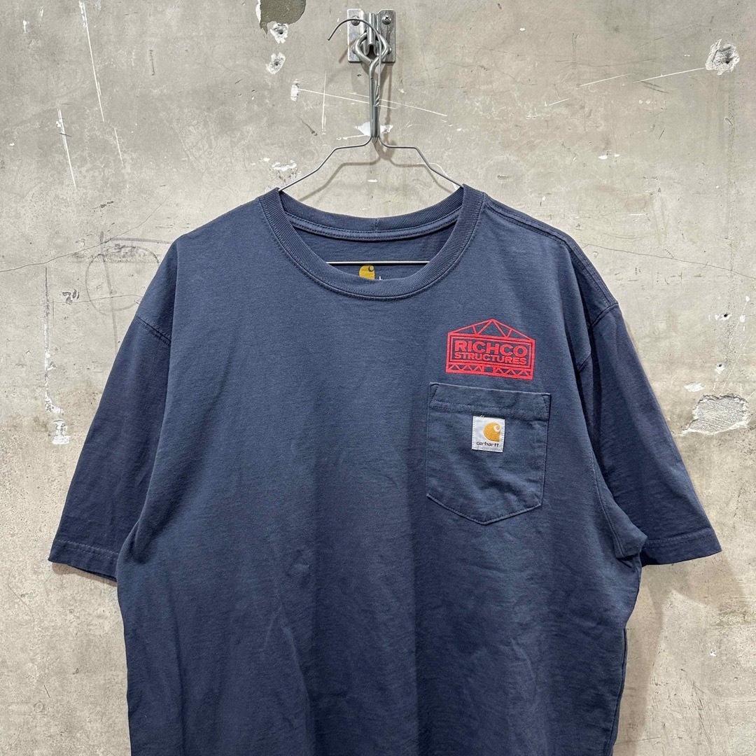 carhartt(カーハート)のUSA古着企業物RICHCO STRUCTURES カーハートポケットTシャツ メンズのトップス(Tシャツ/カットソー(半袖/袖なし))の商品写真