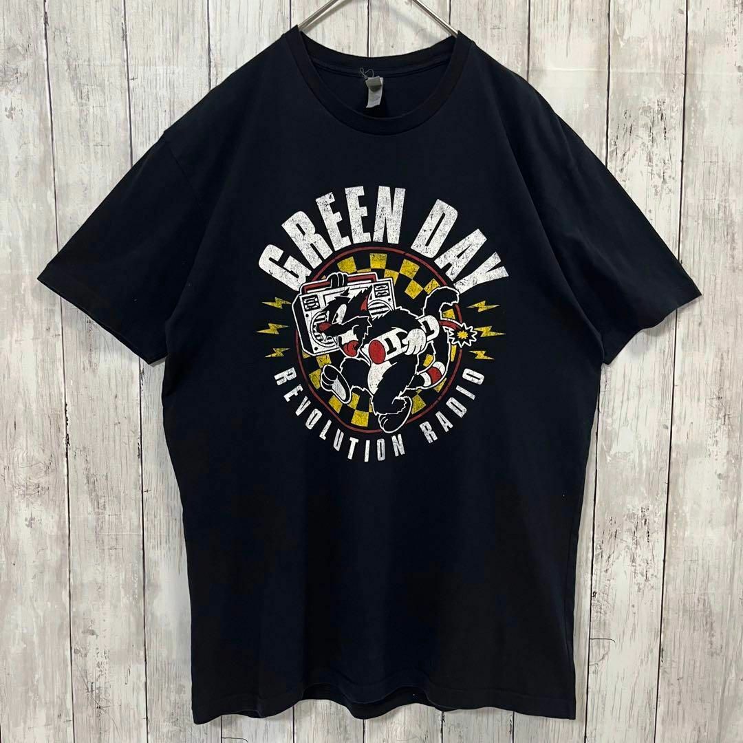 ロックバンドTシャツGREEN DAYグリーンデイバックプリントTシャツL黒 1