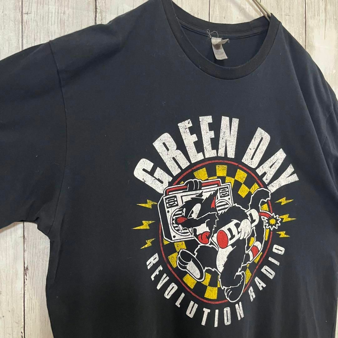 ロックバンドTシャツGREEN DAYグリーンデイバックプリントTシャツL黒 6