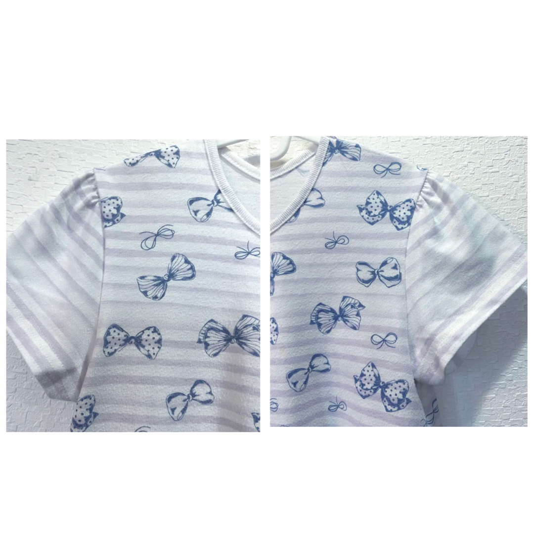 motherways(マザウェイズ)のmotherways 子供服　トップス　Tシャツ　カットソー　蝶々花柄　150 キッズ/ベビー/マタニティのキッズ服女の子用(90cm~)(Tシャツ/カットソー)の商品写真