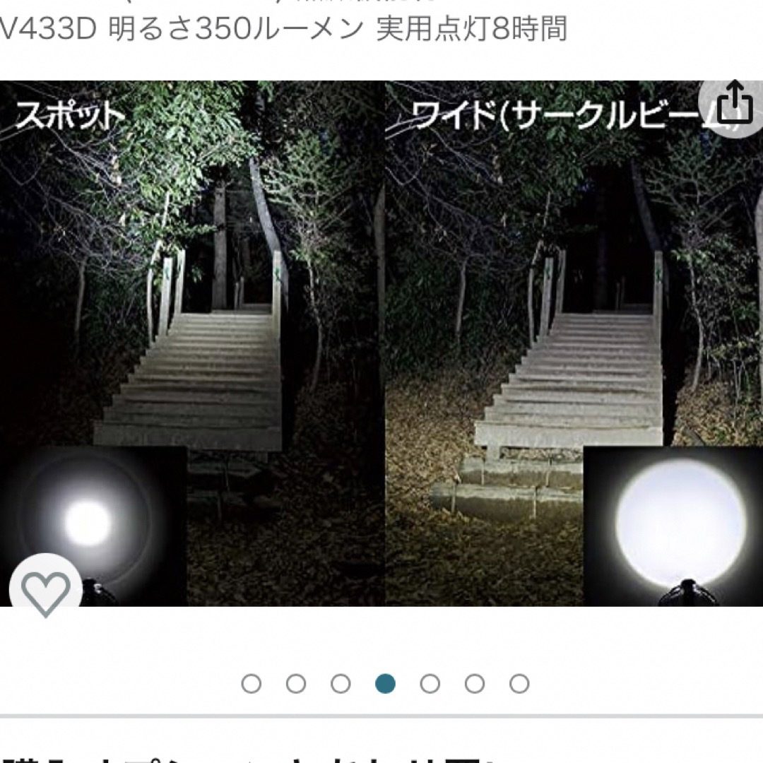 GENTOS(ジェントス)のジェントス LEDヘッドライト HW-V433D  スポーツ/アウトドアのアウトドア(ライト/ランタン)の商品写真