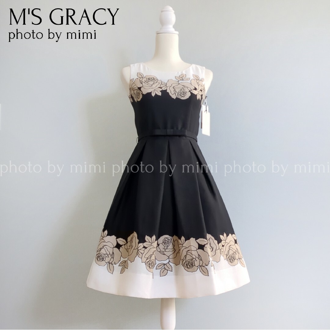 M´S GRACY*カタログ掲載*モダントリコロールドレス-
