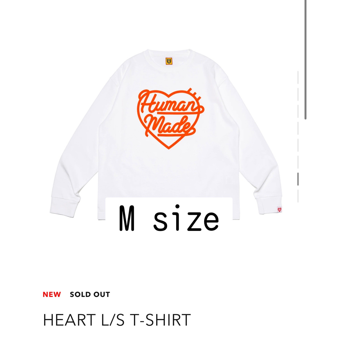 HUMAN MADE Heart L/S T-Shirt 