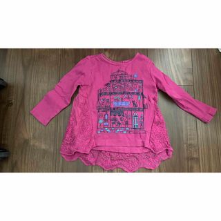 アナスイミニ(ANNA SUI mini)のANNA SUI ロングTシャツ ピンク 90 (Tシャツ/カットソー)