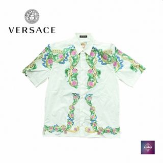 ヴェルサーチ(VERSACE)のヴェルサーチ シャツ フラワー 花柄 Flower 38 トップス 中古(シャツ)