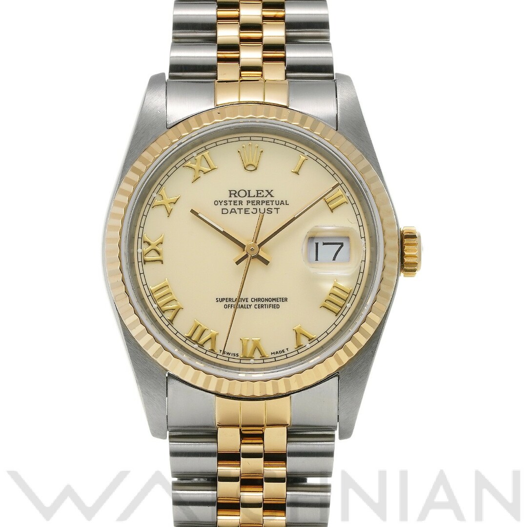 ロレックス ROLEX 16233 R番(1988年頃製造) アイボリー メンズ 腕時計